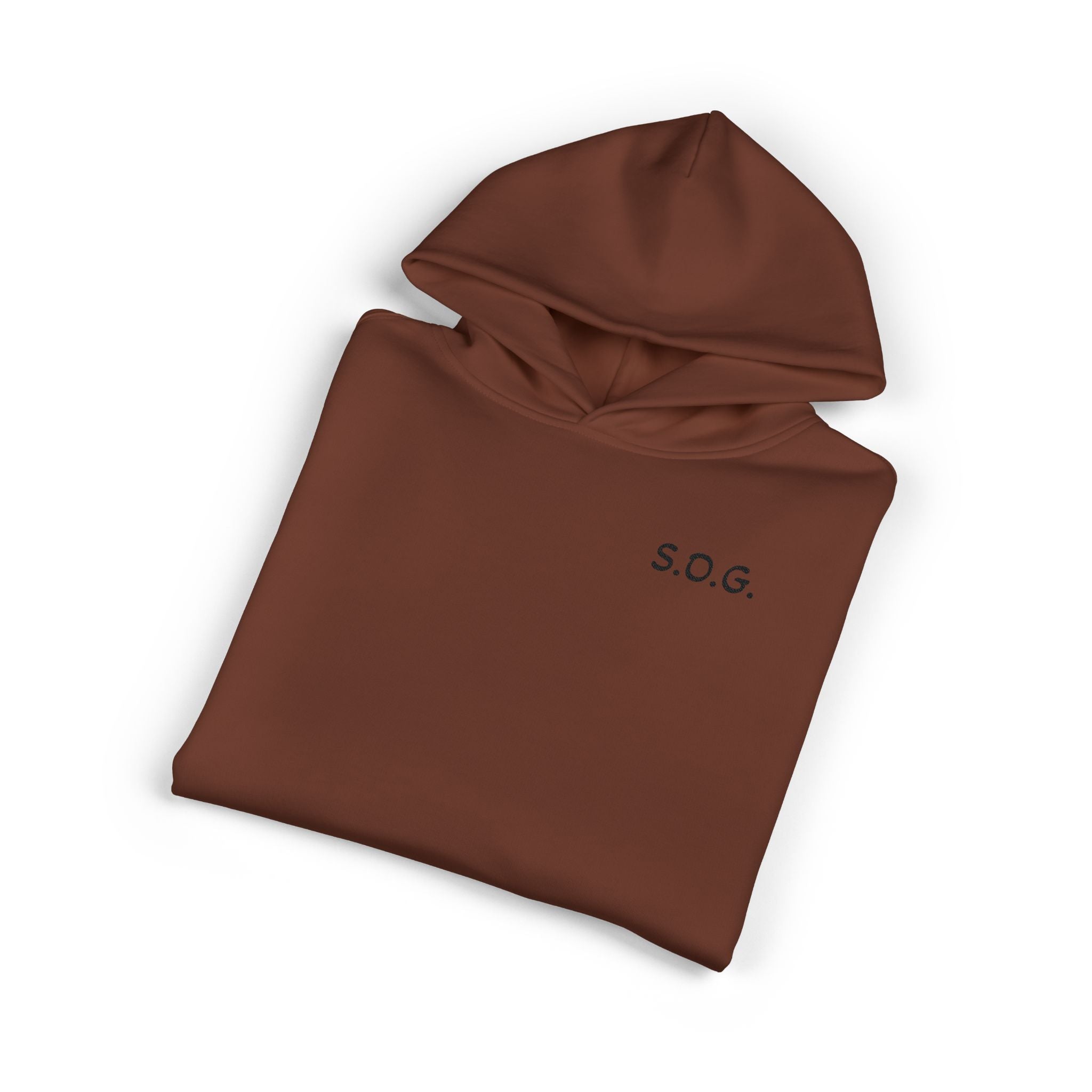 S.O.G. Relaxed Hoodie — Minimal Chest Logo Casual Pullover
