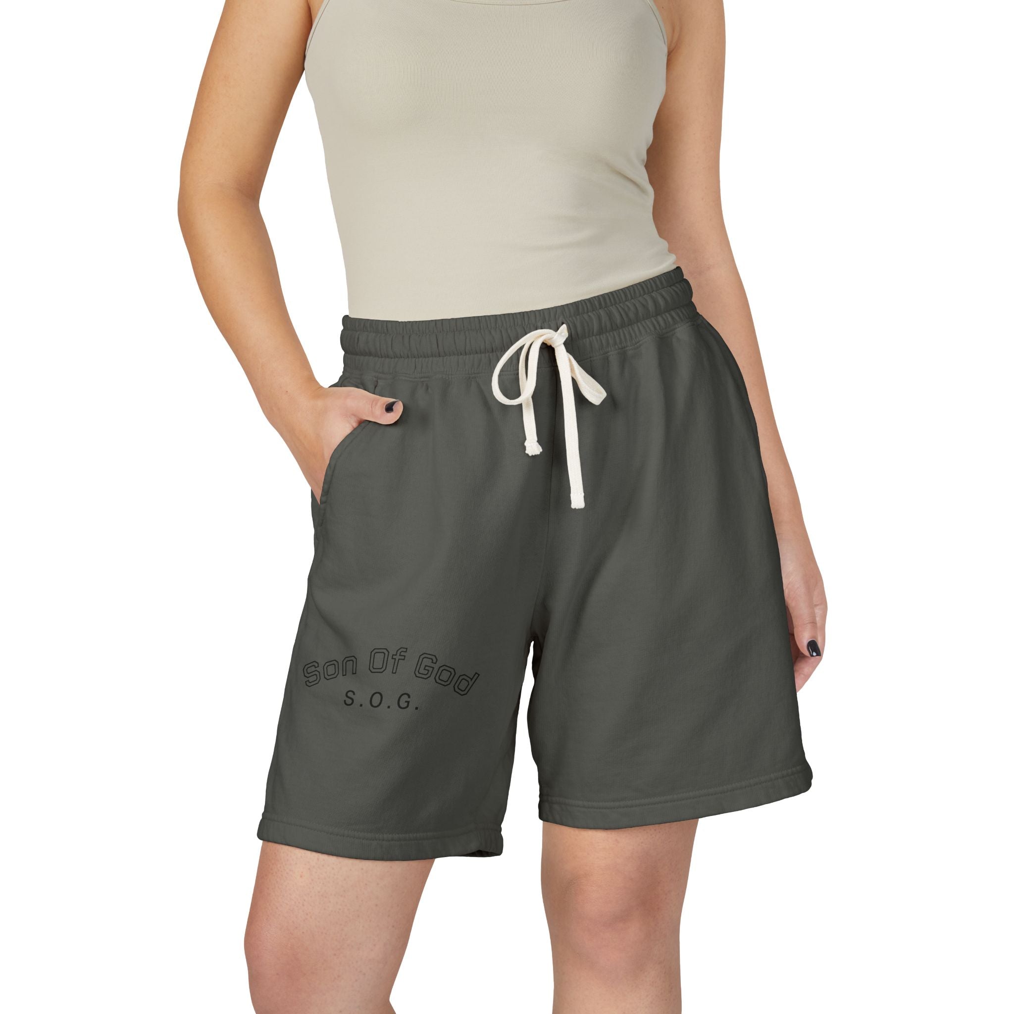 Son of God S.O.G. Fleece Sweat Shorts — Garment-Dyed Lightweight Lounge Shorts
