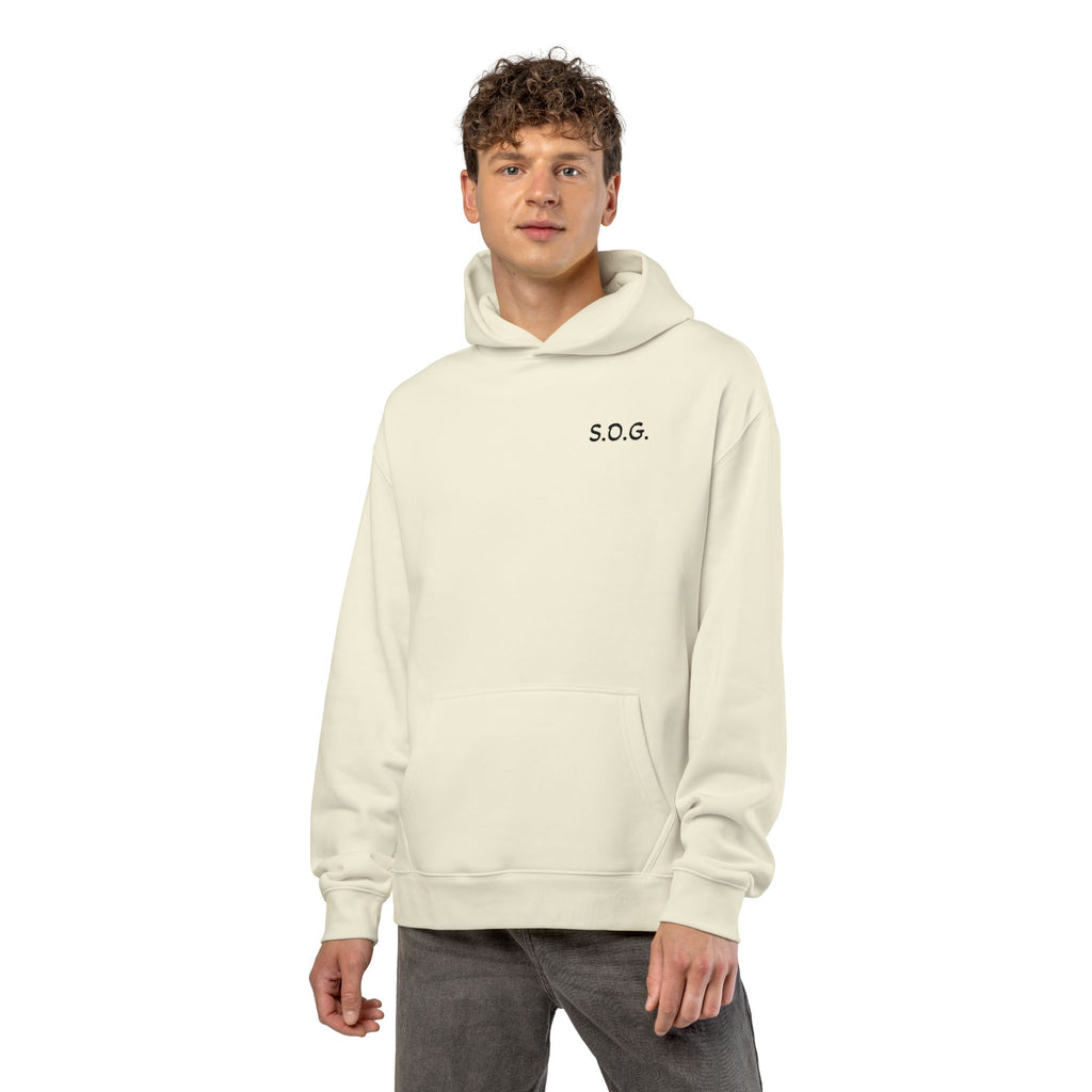 S.O.G. Relaxed Hoodie — Minimal Chest Logo Casual Pullover