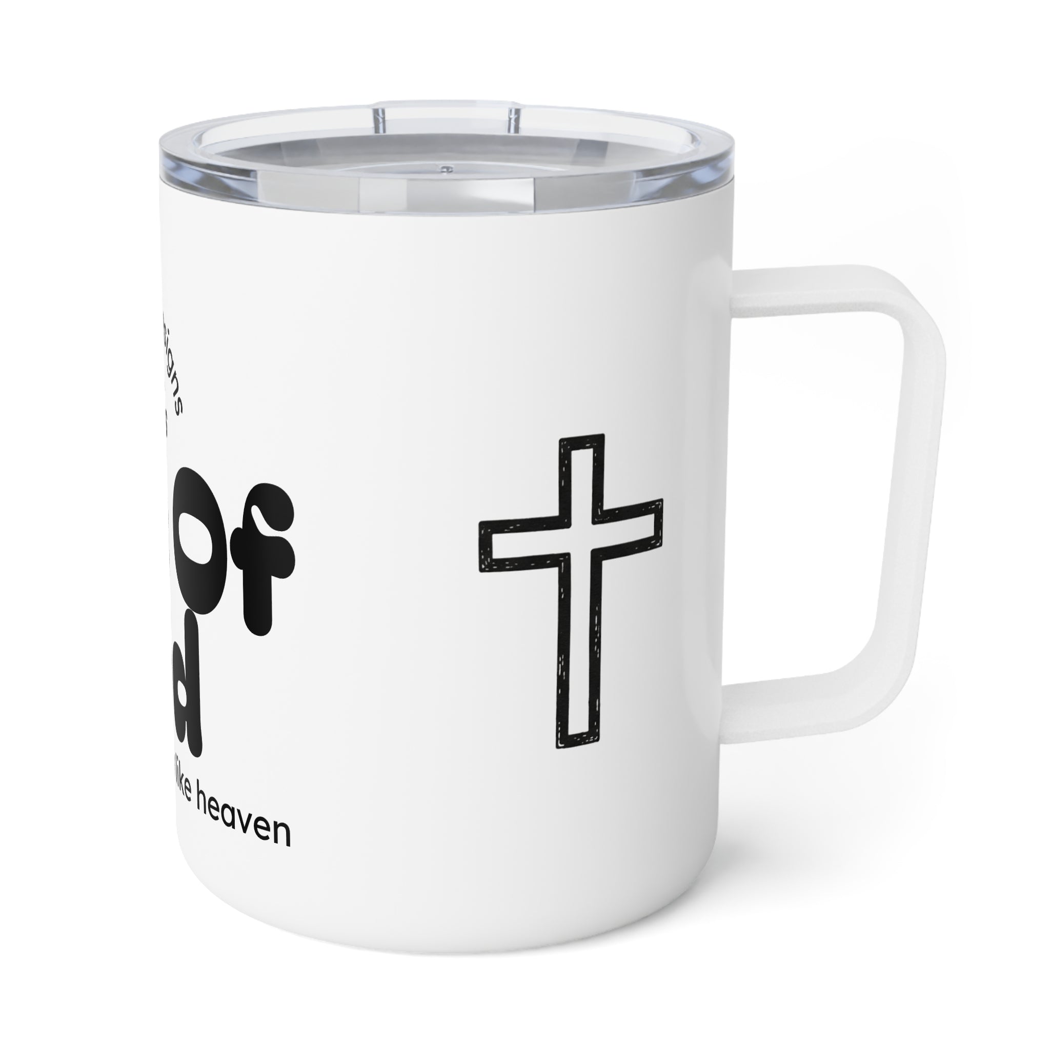 Son of God 10oz Insulated Coffee Mug – Christian Faith Travel Mug (“Every sip feels like heaven”)