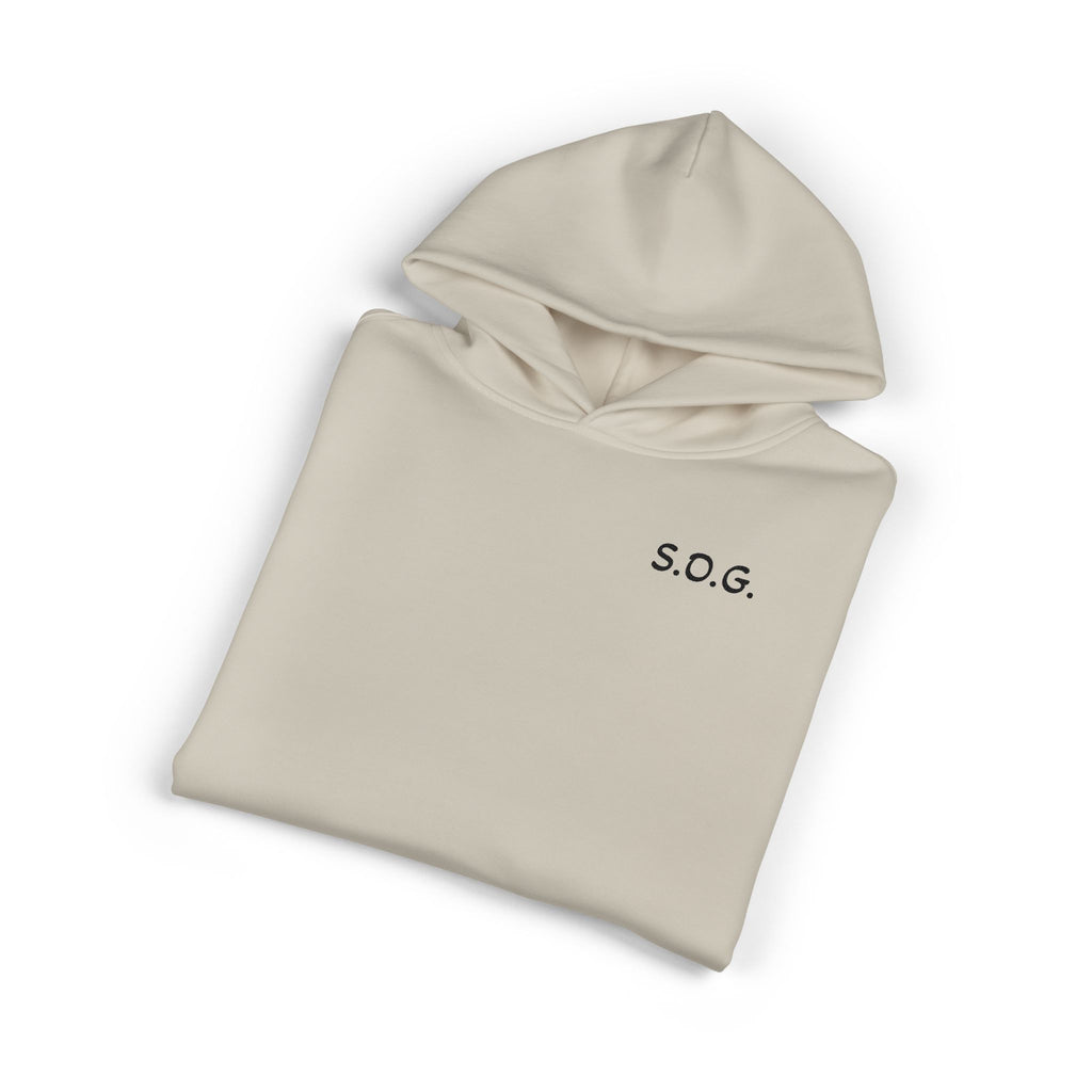 S.O.G. Relaxed Hoodie — Minimal Chest Logo Casual Pullover