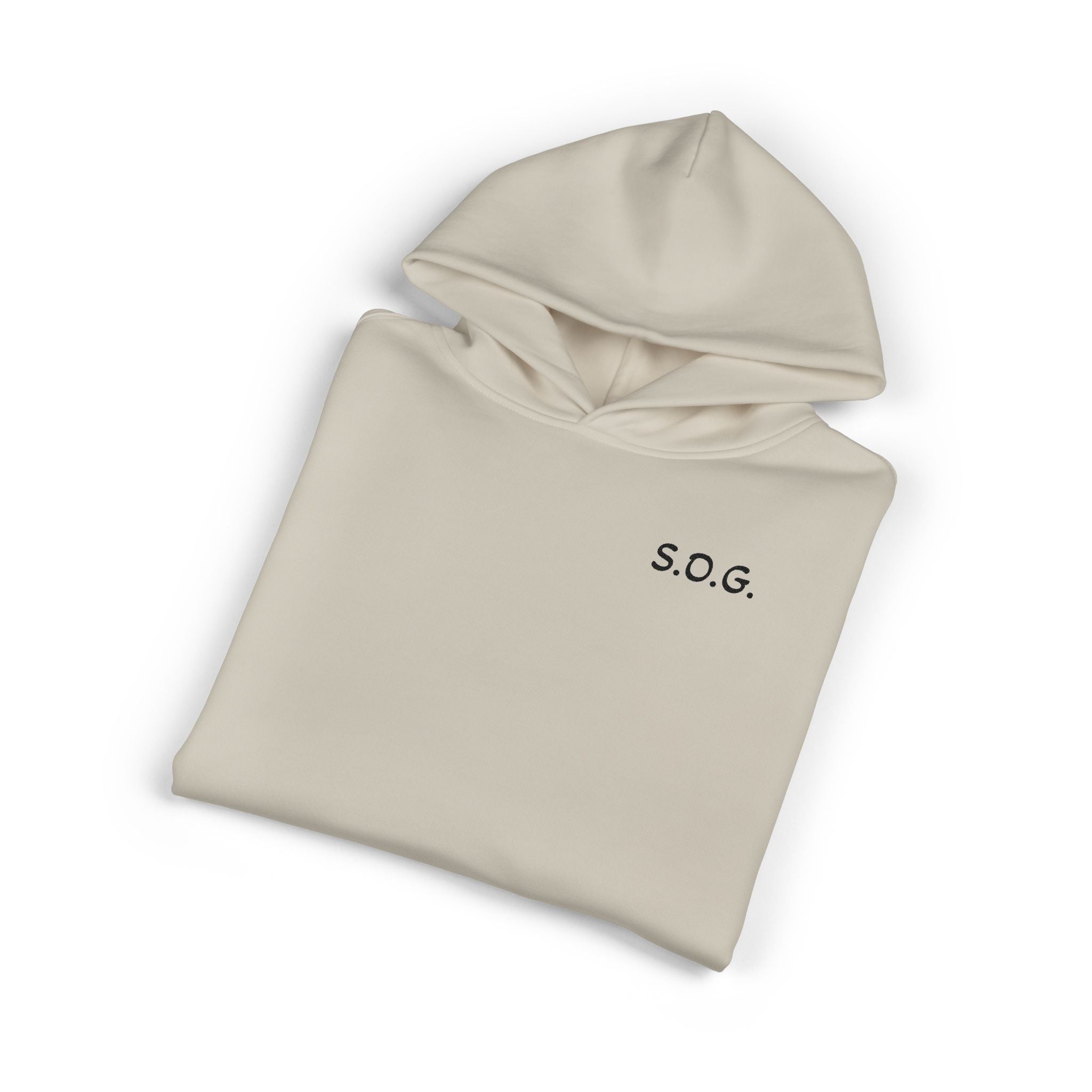 S.O.G. Relaxed Hoodie — Minimal Chest Logo Casual Pullover