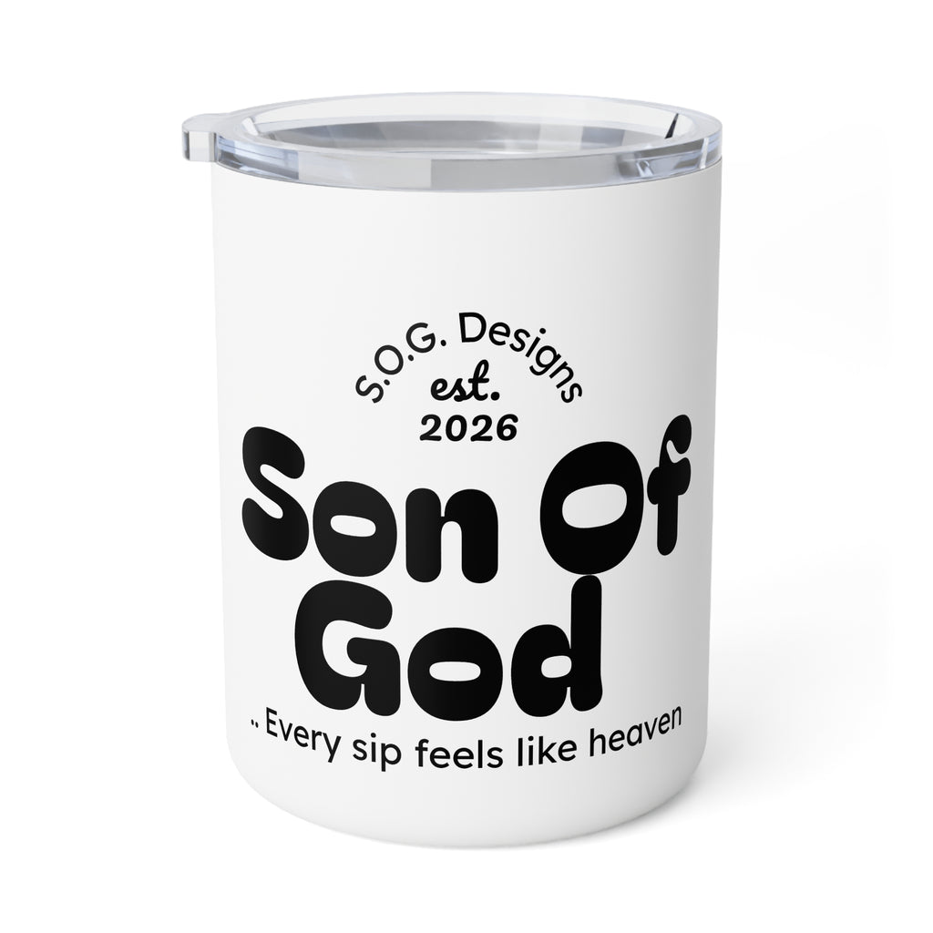Son of God 10oz Insulated Coffee Mug – Christian Faith Travel Mug (“Every sip feels like heaven”)