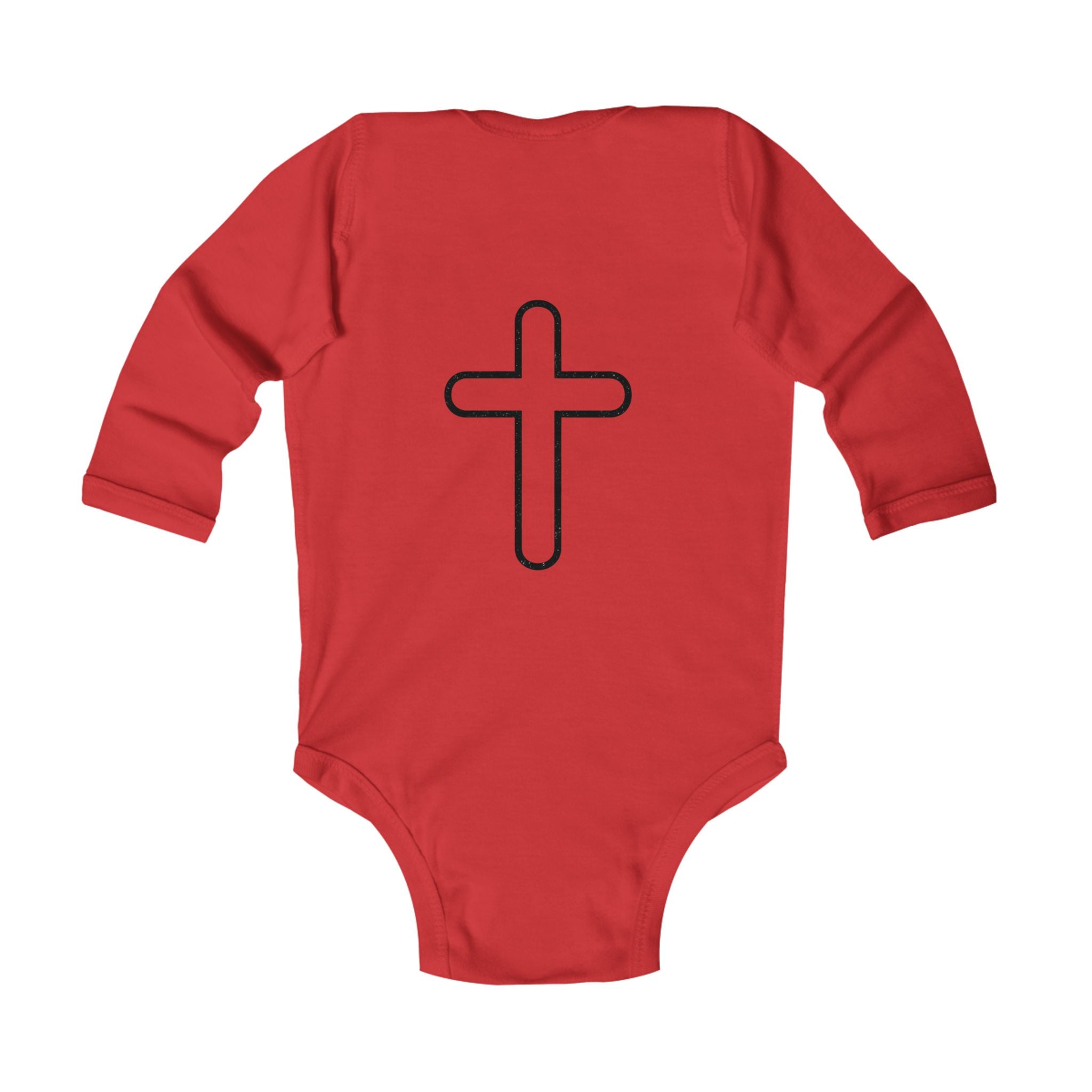 Infant Bodysuit - "S.O.G. Son of God" Christian Long Sleeve Onesie with Cross Back