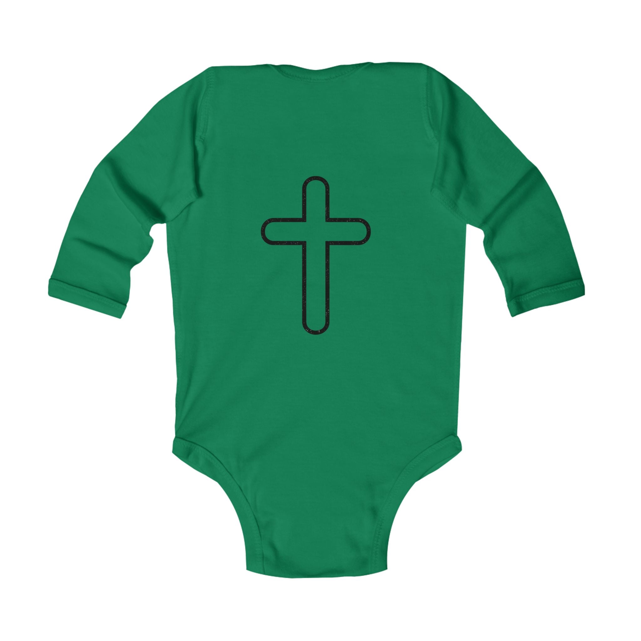 Infant Bodysuit - "S.O.G. Son of God" Christian Long Sleeve Onesie with Cross Back