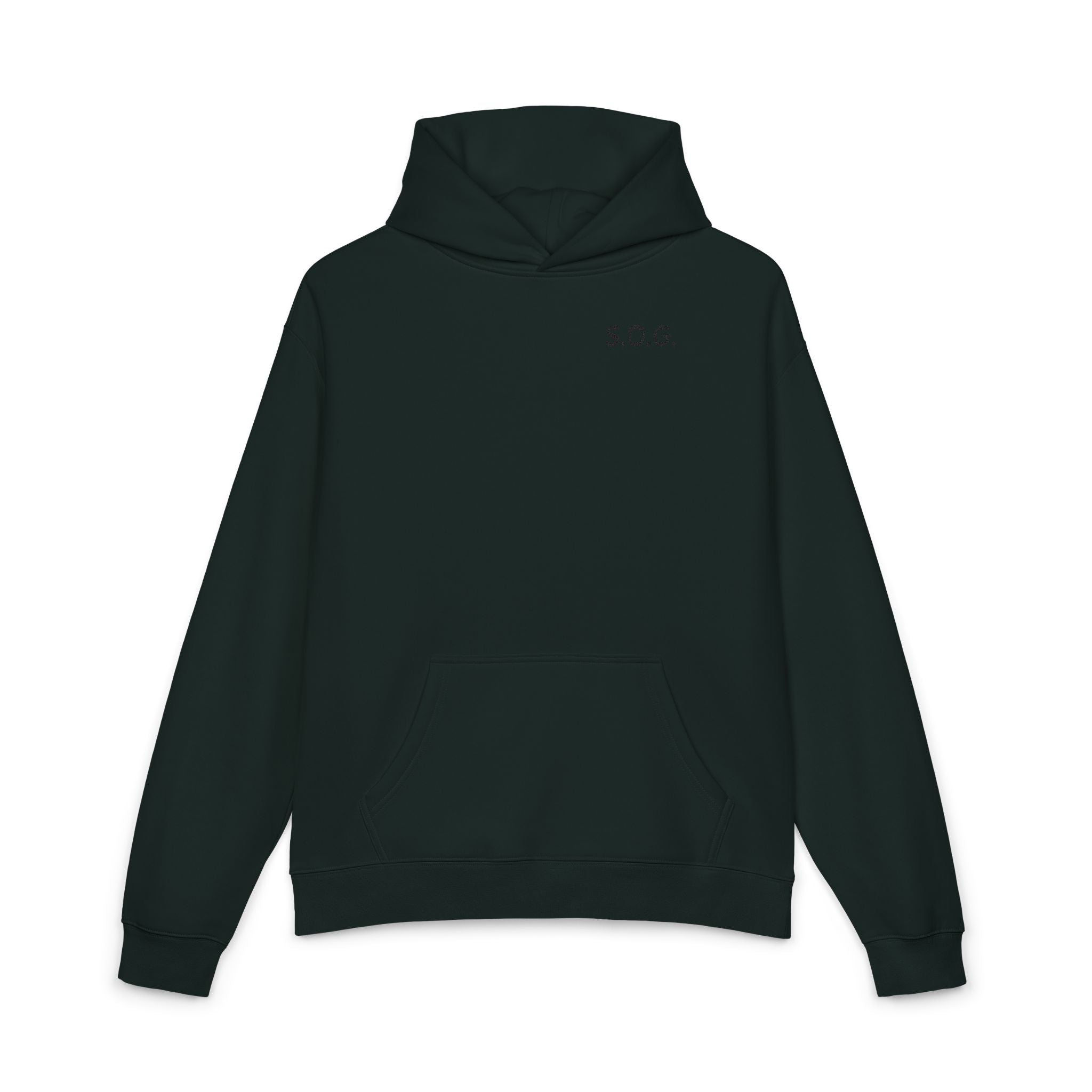 S.O.G. Relaxed Hoodie — Minimal Chest Logo Casual Pullover