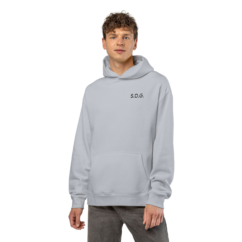 S.O.G. Relaxed Hoodie — Minimal Chest Logo Casual Pullover