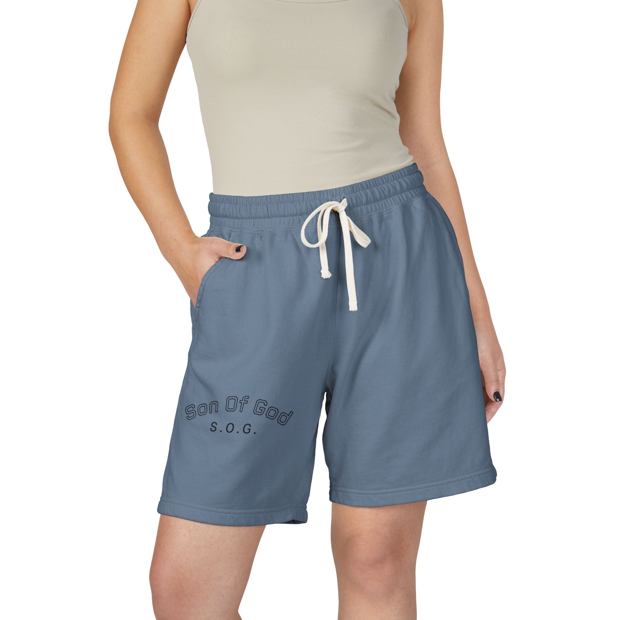 Son of God S.O.G. Fleece Sweat Shorts — Garment-Dyed Lightweight Lounge Shorts