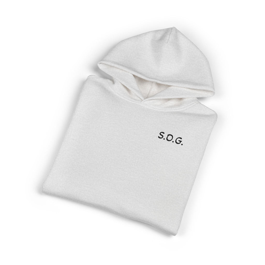 S.O.G. Relaxed Hoodie — Minimal Chest Logo Casual Pullover