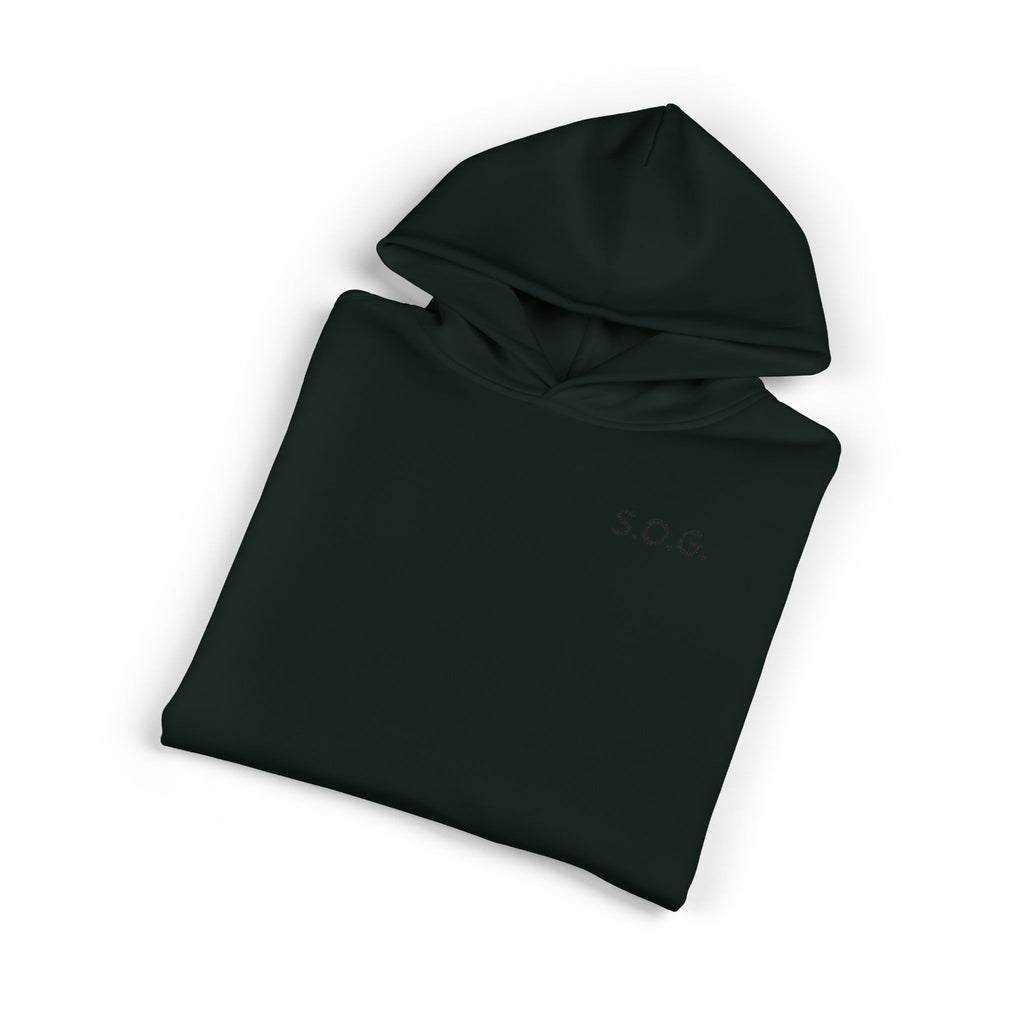 S.O.G. Relaxed Hoodie — Minimal Chest Logo Casual Pullover