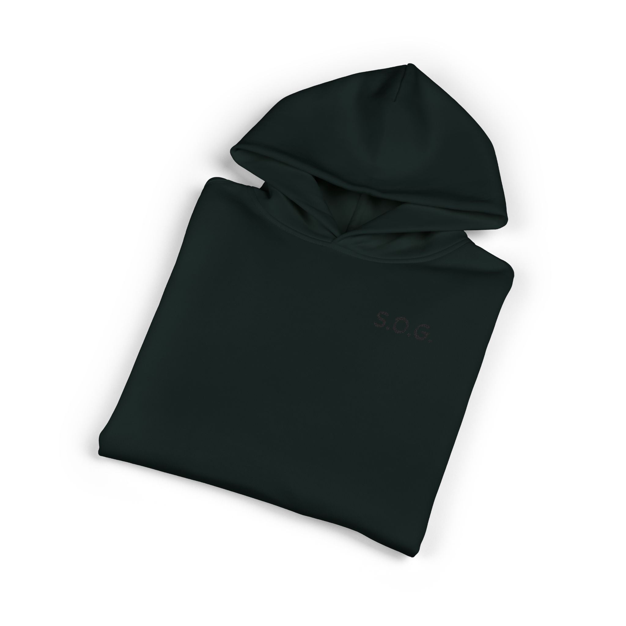S.O.G. Relaxed Hoodie — Minimal Chest Logo Casual Pullover
