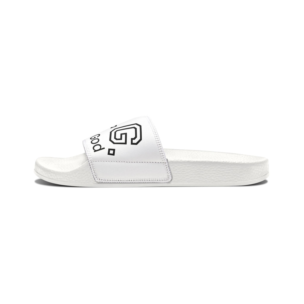 Men's Graphic Slide Sandals — 'S.O.G.' Removable-Strap Casual Pool & Lounge Slides