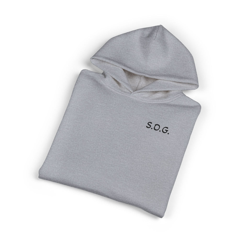 S.O.G. Relaxed Hoodie — Minimal Chest Logo Casual Pullover