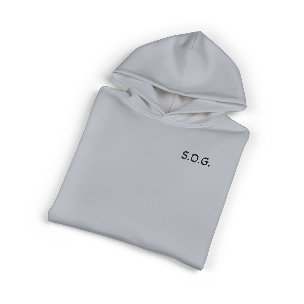 S.O.G. Relaxed Hoodie — Minimal Chest Logo Casual Pullover
